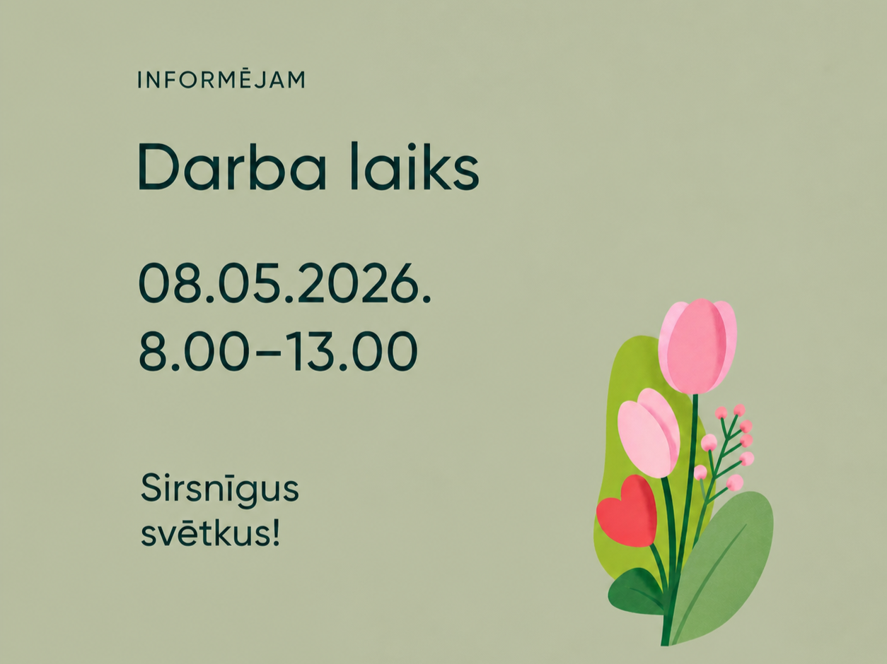 Pirmssvētku darba laiks Komercdarbības koordinācijas nodaļā